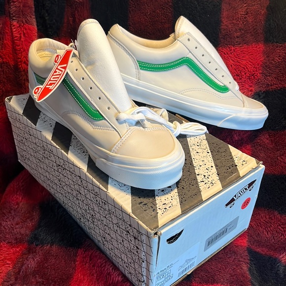 Vans Other - NWT MENS Vans Sneakers Size 11 White Leather